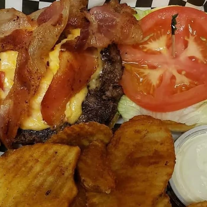Aws Bacon Burger.